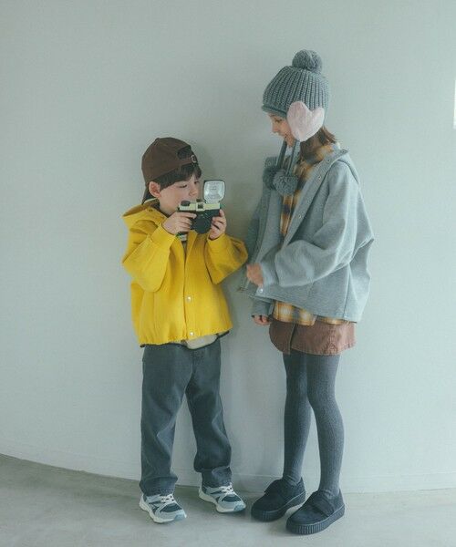 green label relaxing / グリーンレーベル リラクシング パーカー | 【スタメンシリーズ】ダンボール フード ハオリ / パーカー / キッズ  100cm-160cm | 詳細2