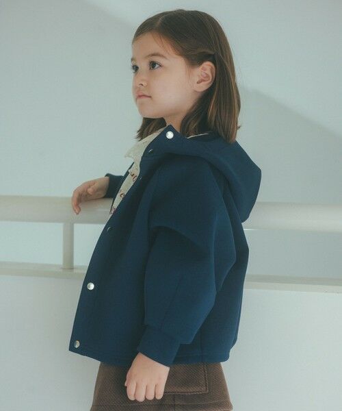 green label relaxing/グリーンレーベル リラクシング 【スタメンシリーズ】ダンボール フード ハオリ / パーカー / キッズ 100cm-160cm NAVY 150cm