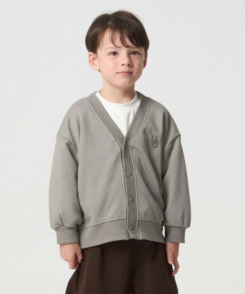green label relaxing / グリーンレーベル リラクシング カーディガン・ボレロ | 【別注】＜UNIVERSAL OVERALL＞Vネック 裏毛 カーディガン / キッズ 100cm-130cm | 詳細1