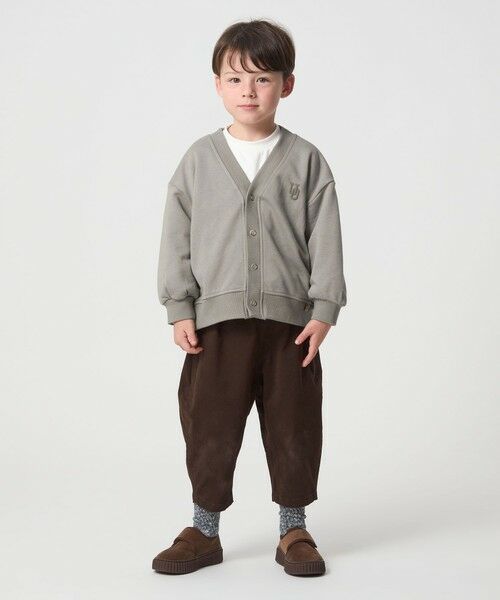 green label relaxing / グリーンレーベル リラクシング カーディガン・ボレロ | 【別注】＜UNIVERSAL OVERALL＞Vネック 裏毛 カーディガン / キッズ 100cm-130cm | 詳細2