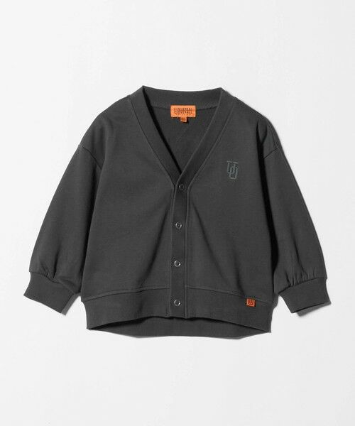 green label relaxing / グリーンレーベル リラクシング カーディガン・ボレロ | 【別注】＜UNIVERSAL OVERALL＞Vネック 裏毛 カーディガン / キッズ 100cm-130cm | 詳細10
