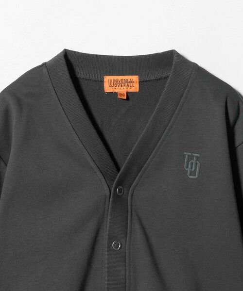 green label relaxing / グリーンレーベル リラクシング カーディガン・ボレロ | 【別注】＜UNIVERSAL OVERALL＞Vネック 裏毛 カーディガン / キッズ 100cm-130cm | 詳細12