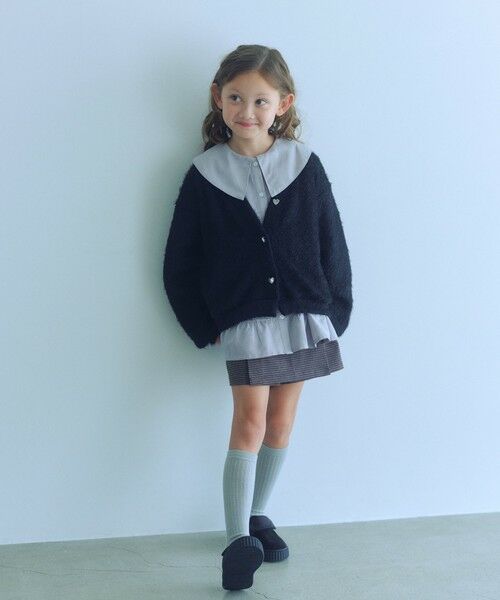 green label relaxing / グリーンレーベル リラクシング カーディガン・ボレロ | シャギー カーディガン / キッズ 120cm-160cm | 詳細2