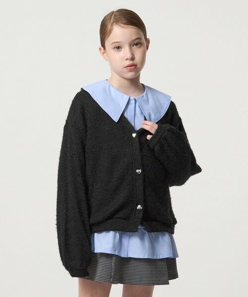 green label relaxing / グリーンレーベル リラクシング カーディガン・ボレロ | シャギー カーディガン / キッズ 120cm-160cm | 詳細4