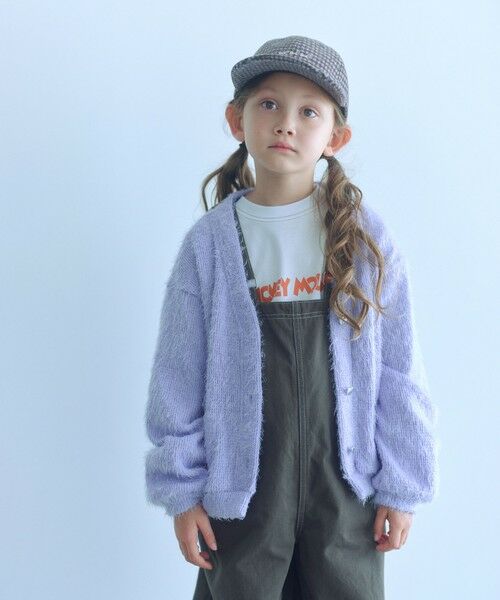 green label relaxing/グリーンレーベル リラクシング シャギー カーディガン / キッズ 120cm-160cm LILAC 160cm green label relaxing/グリーンレーベル リラクシング シャギー カーディガン / キッズ 120cm-160cm LILAC 160cm