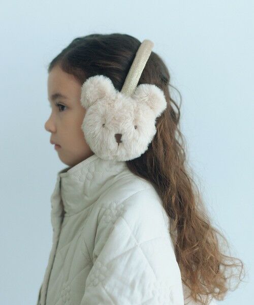 green label relaxing/グリーンレーベル リラクシング <Rockahula Kids>クマ型 イヤマフ / Bear Earmuffs / キッズ NATURAL FREE