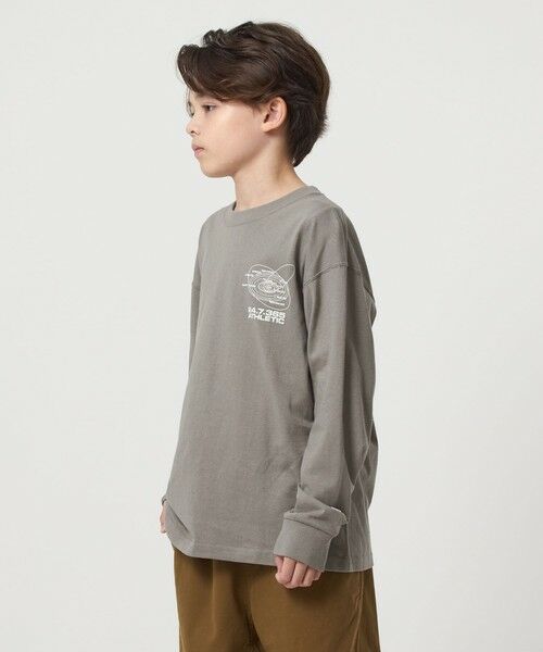 green label relaxing / グリーンレーベル リラクシング カットソー | 【別注】＜RUSSELL ATHLETIC＞プリント ロングスリーブ / キッズ  140cm-150cm | 詳細1