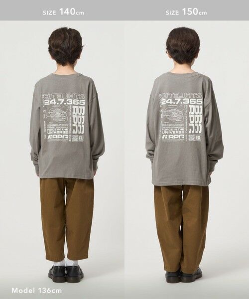 green label relaxing / グリーンレーベル リラクシング カットソー | 【別注】＜RUSSELL ATHLETIC＞プリント ロングスリーブ / キッズ  140cm-150cm | 詳細5