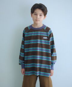 green label relaxing / グリーンレーベル リラクシング カットソー | 【別注】＜UNIVERSAL OVERALL＞ボーダー プルオーバー / キッズ  140cm-160cm
