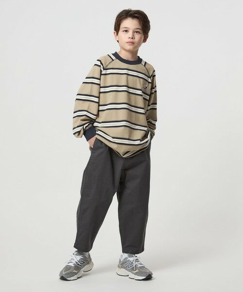 green label relaxing / グリーンレーベル リラクシング カットソー | 【別注】＜UNIVERSAL OVERALL＞ボーダー プルオーバー / キッズ  140cm-160cm | 詳細2