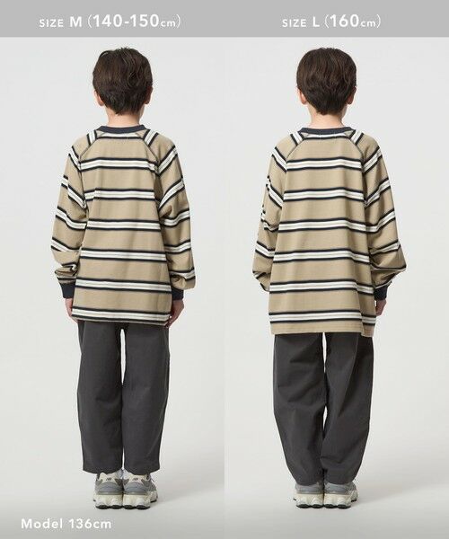 green label relaxing / グリーンレーベル リラクシング カットソー | 【別注】＜UNIVERSAL OVERALL＞ボーダー プルオーバー / キッズ  140cm-160cm | 詳細5