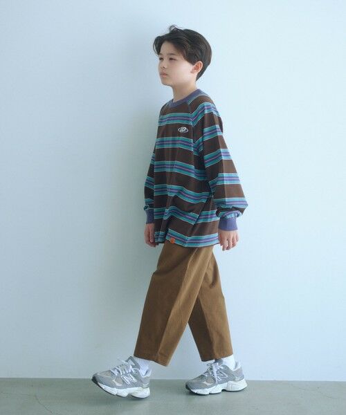 green label relaxing / グリーンレーベル リラクシング カットソー | 【別注】＜UNIVERSAL OVERALL＞ボーダー プルオーバー / キッズ  140cm-160cm | 詳細14