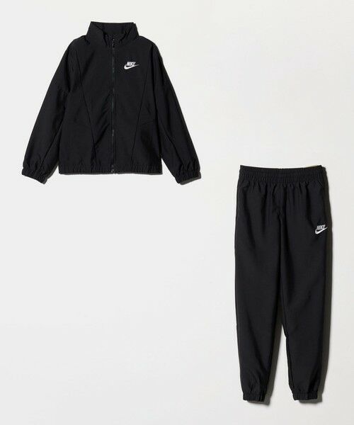 green label relaxing/グリーンレーベル リラクシング <NIKE>トラックスーツ ウーヴン FZ / キッズ 130cm-160cm BLACK 150cm green label relaxing/グリーンレーベル リラクシング <NIKE>トラックスーツ ウーヴン FZ / キッズ 130cm-160cm BLACK 150cm