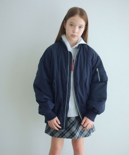 green label relaxing/グリーンレーベル リラクシング 【別注】<UNIVERSAL OVERALL>MA-1 / キッズ 140cm-160cm NAVY M(140-150cm) green label relaxing/グリーンレーベル リラクシング 【別注】<UNIVERSAL OVERALL>MA-1 / キッズ 140cm-160cm NAVY M(140-150cm)