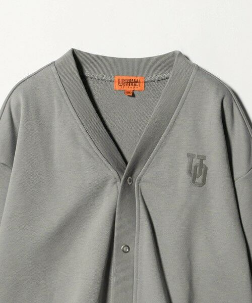 green label relaxing / グリーンレーベル リラクシング カーディガン・ボレロ | 【別注】＜UNIVERSAL OVERALL＞Vネック 裏毛 カーディガン / キッズ 140cm-160cm | 詳細4