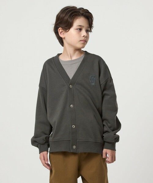 green label relaxing / グリーンレーベル リラクシング カーディガン・ボレロ | 【別注】＜UNIVERSAL OVERALL＞Vネック 裏毛 カーディガン / キッズ 140cm-160cm | 詳細7
