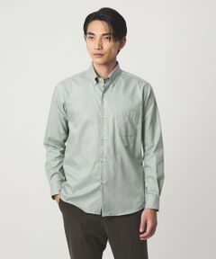 green label relaxing / グリーンレーベル リラクシング シャツ・ブラウス | エブリット Cブラッシュド ヘリンボーン スナップ ボタンダウン シャツ -イージーアイロン・抗菌-