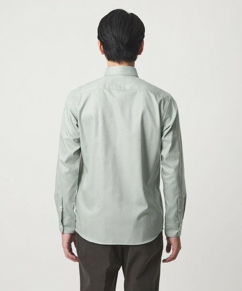 green label relaxing / グリーンレーベル リラクシング シャツ・ブラウス | エブリット Cブラッシュド ヘリンボーン スナップ ボタンダウン シャツ -イージーアイロン・抗菌- | 詳細14