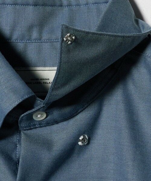 green label relaxing / グリーンレーベル リラクシング シャツ・ブラウス | エブリット Cブラッシュド ヘリンボーン スナップ ボタンダウン シャツ -イージーアイロン・抗菌- | 詳細28