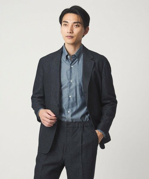 green label relaxing / グリーンレーベル リラクシング シャツ・ブラウス | エブリット Cブラッシュド ヘリンボーン スナップ ボタンダウン シャツ -イージーアイロン・抗菌- | 詳細20