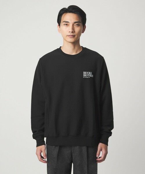 green label relaxing / グリーンレーベル リラクシング スウェット | <Brooks Brothers>ロゴ クルーネック スウェットシャツ | 詳細3