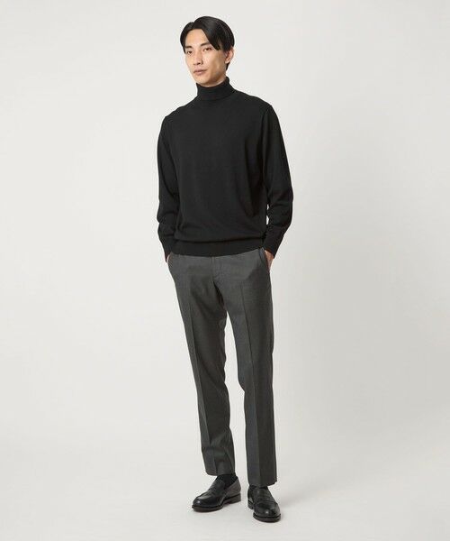 green label relaxing / グリーンレーベル リラクシング ニット・セーター | Super 120’s ハイゲージ タートルネック ニット | 詳細1
