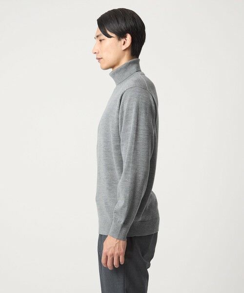 green label relaxing / グリーンレーベル リラクシング ニット・セーター | Super 120’s ハイゲージ タートルネック ニット | 詳細10