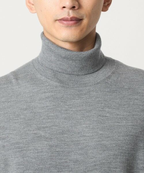green label relaxing / グリーンレーベル リラクシング ニット・セーター | Super 120’s ハイゲージ タートルネック ニット | 詳細12