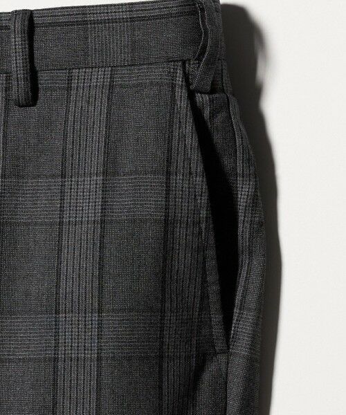 green label relaxing / グリーンレーベル リラクシング スラックス・ドレスパンツ | GLR CLOTH フラノ柄 アジャスター スラックス -ストレッチ- | 詳細4