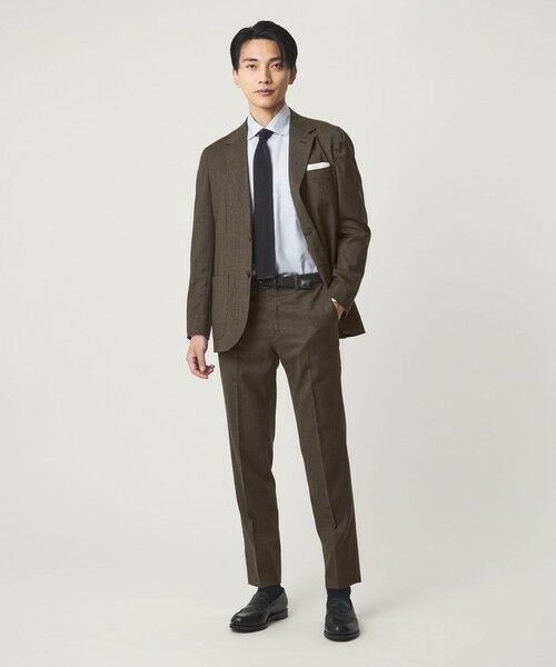 green label relaxing / グリーンレーベル リラクシング スラックス・ドレスパンツ | GLR CLOTH フラノ柄 アジャスター スラックス -ストレッチ- | 詳細13