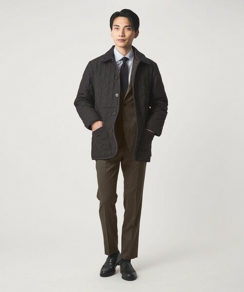 green label relaxing / グリーンレーベル リラクシング スラックス・ドレスパンツ | GLR CLOTH フラノ柄 アジャスター スラックス -ストレッチ- | 詳細15