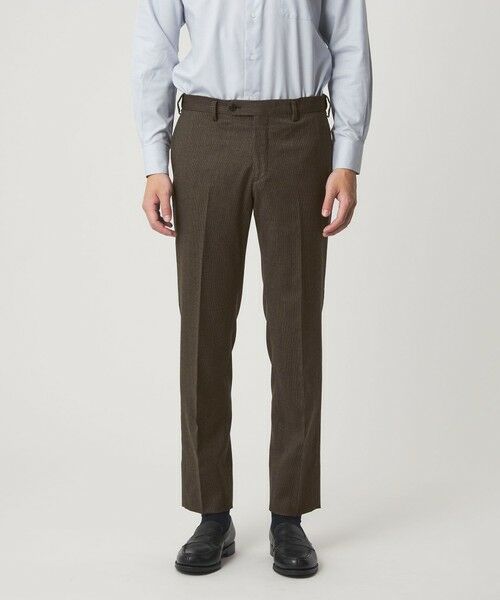 green label relaxing / グリーンレーベル リラクシング スラックス・ドレスパンツ | GLR CLOTH フラノ柄 アジャスター スラックス -ストレッチ- | 詳細16