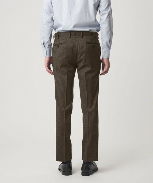 green label relaxing / グリーンレーベル リラクシング スラックス・ドレスパンツ | GLR CLOTH フラノ柄 アジャスター スラックス -ストレッチ- | 詳細18