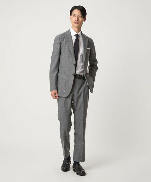 green label relaxing / グリーンレーベル リラクシング スラックス・ドレスパンツ | A+ TWPU ホームスパン スタンダード イージー スラックス -ウォッシャブル・ストレッチ- | 詳細1