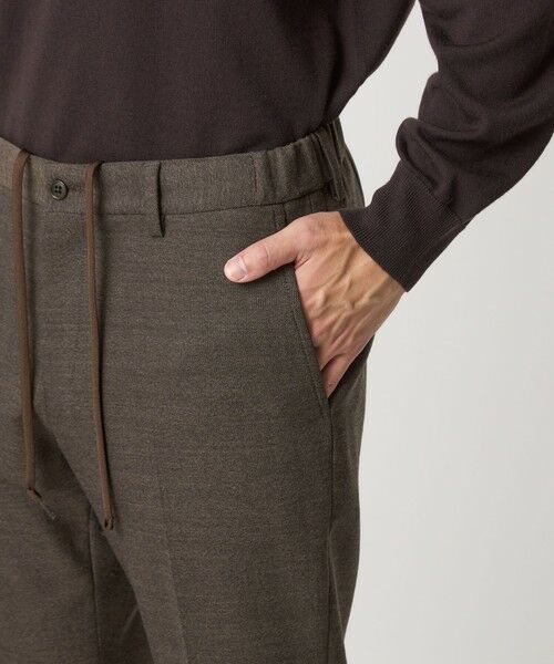 green label relaxing / グリーンレーベル リラクシング スラックス・ドレスパンツ | A+ TWPU ホームスパン スタンダード イージー スラックス -ウォッシャブル・ストレッチ- | 詳細9