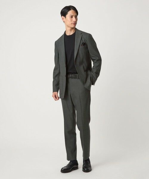 green label relaxing / グリーンレーベル リラクシング スラックス・ドレスパンツ | A+ TWPU ホームスパン スタンダード イージー スラックス -ウォッシャブル・ストレッチ- | 詳細11