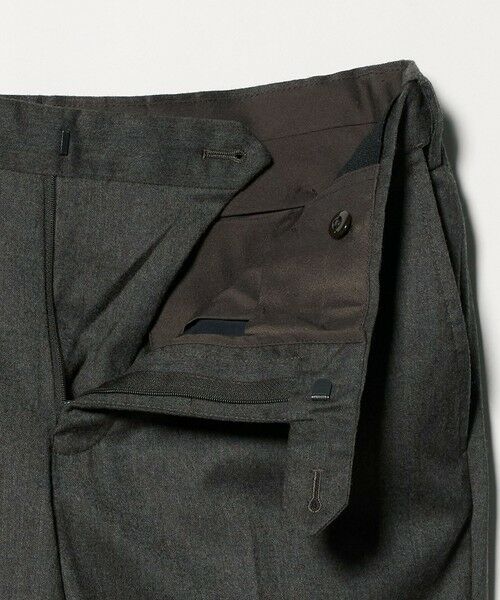 green label relaxing / グリーンレーベル リラクシング スラックス・ドレスパンツ | GLR CLOTH フラノ無地 アジャスター NP スラックス -ストレッチ- | 詳細10