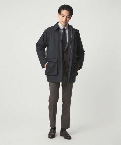 green label relaxing / グリーンレーベル リラクシング スラックス・ドレスパンツ | GLR CLOTH フラノ無地 アジャスター NP スラックス -ストレッチ- | 詳細3