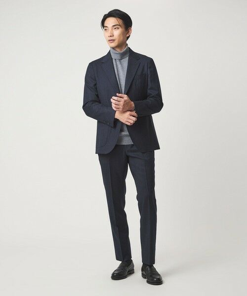 green label relaxing / グリーンレーベル リラクシング スラックス・ドレスパンツ | GLR CLOTH フラノ無地 アジャスター NP スラックス -ストレッチ- | 詳細17