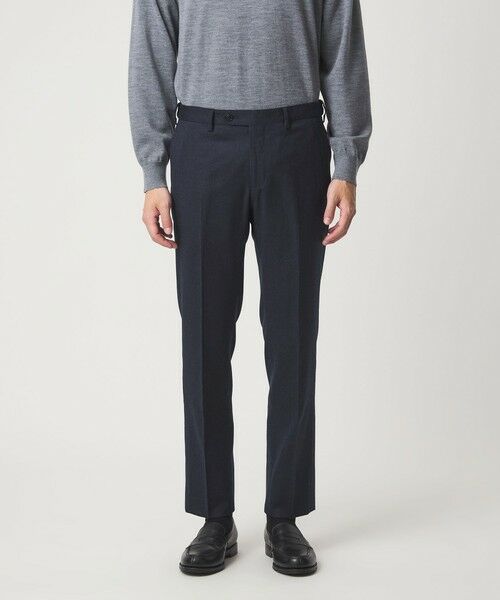 green label relaxing / グリーンレーベル リラクシング スラックス・ドレスパンツ | GLR CLOTH フラノ無地 アジャスター NP スラックス -ストレッチ- | 詳細18