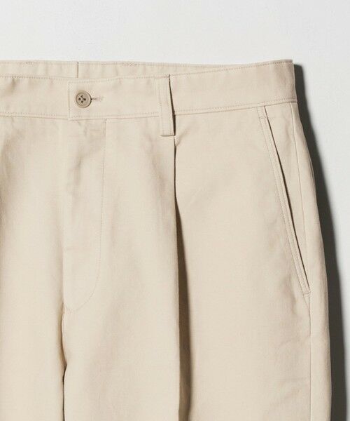 green label relaxing / グリーンレーベル リラクシング スラックス・ドレスパンツ | DC コットン 1プリーツ ストレート ドレスチノ パンツ | 詳細8