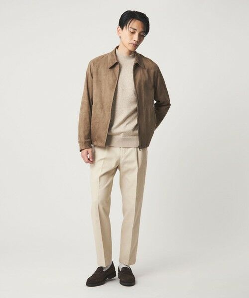 green label relaxing / グリーンレーベル リラクシング スラックス・ドレスパンツ | DC コットン 1プリーツ ストレート ドレスチノ パンツ | 詳細1