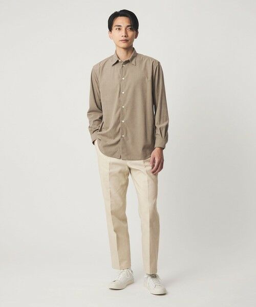 green label relaxing / グリーンレーベル リラクシング スラックス・ドレスパンツ | DC コットン 1プリーツ ストレート ドレスチノ パンツ | 詳細4