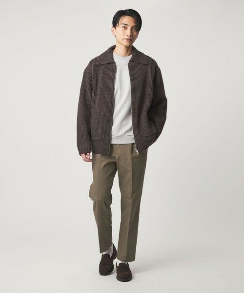 green label relaxing / グリーンレーベル リラクシング スラックス・ドレスパンツ | DC コットン 1プリーツ ストレート ドレスチノ パンツ | 詳細17