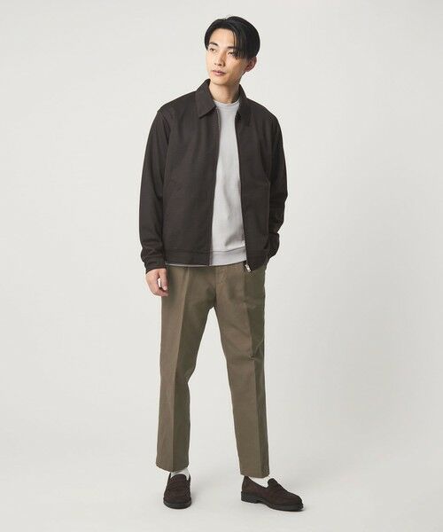 green label relaxing / グリーンレーベル リラクシング スラックス・ドレスパンツ | DC コットン 1プリーツ ストレート ドレスチノ パンツ | 詳細18