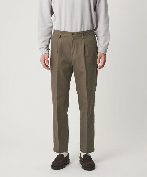 green label relaxing / グリーンレーベル リラクシング スラックス・ドレスパンツ | DC コットン 1プリーツ ストレート ドレスチノ パンツ | 詳細19
