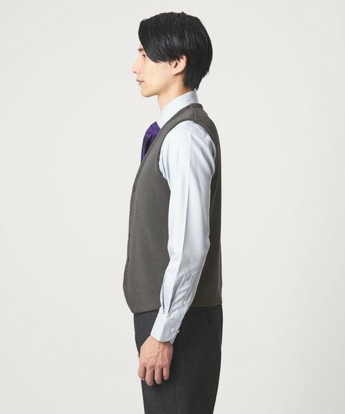 green label relaxing / グリーンレーベル リラクシング ベスト | ＜gim＞25F H/MLN ニット ジレ ベスト -ウォッシャブル- | 詳細12