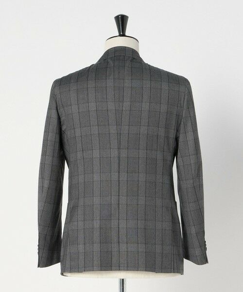 green label relaxing / グリーンレーベル リラクシング テーラードジャケット | GLR CLOTH フラノ柄 2B RG ジャケット -ストレッチ- | 詳細6