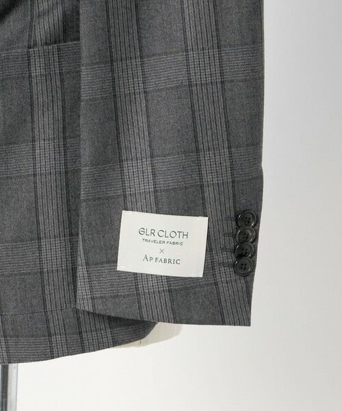 green label relaxing / グリーンレーベル リラクシング テーラードジャケット | GLR CLOTH フラノ柄 2B RG ジャケット -ストレッチ- | 詳細8