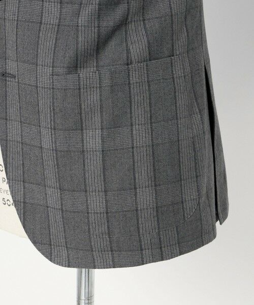 green label relaxing / グリーンレーベル リラクシング テーラードジャケット | GLR CLOTH フラノ柄 2B RG ジャケット -ストレッチ- | 詳細9
